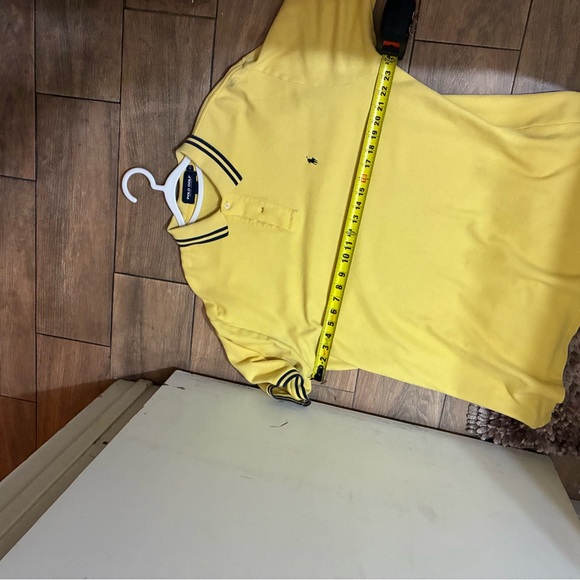 Ralph Lauren Yellow Polo with Navy Trim. - Picture 6 of 8